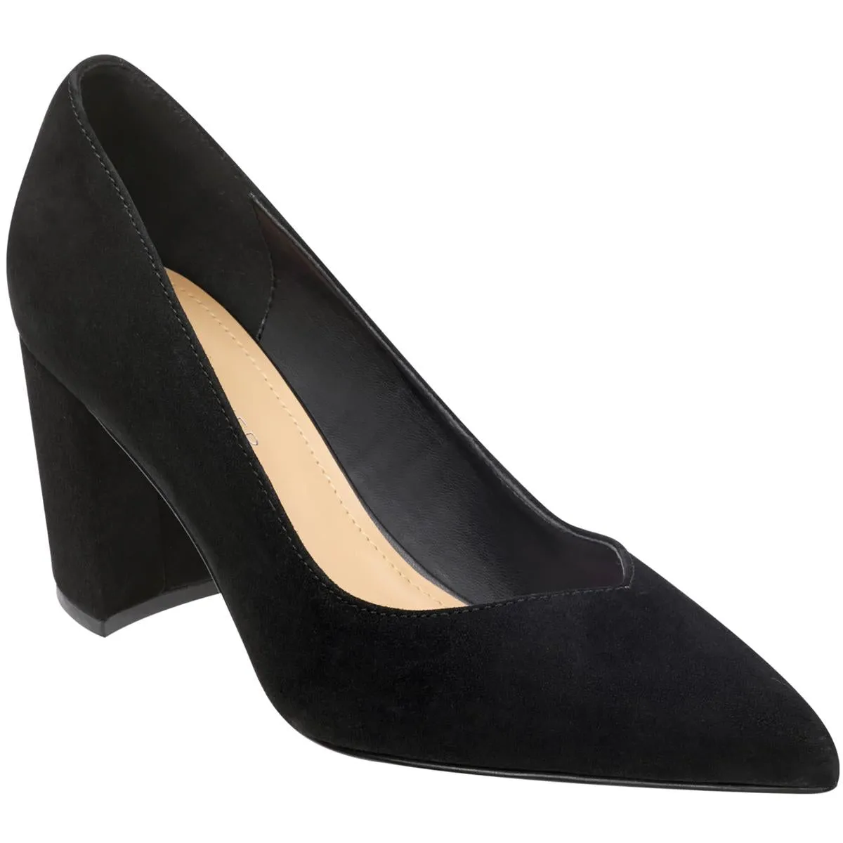 Caitlin Womens Suede Pointed Toe Pumps
