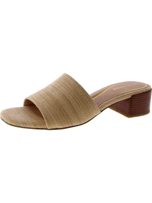 Calli Single  Womens Woven Slip On Mule Sandals