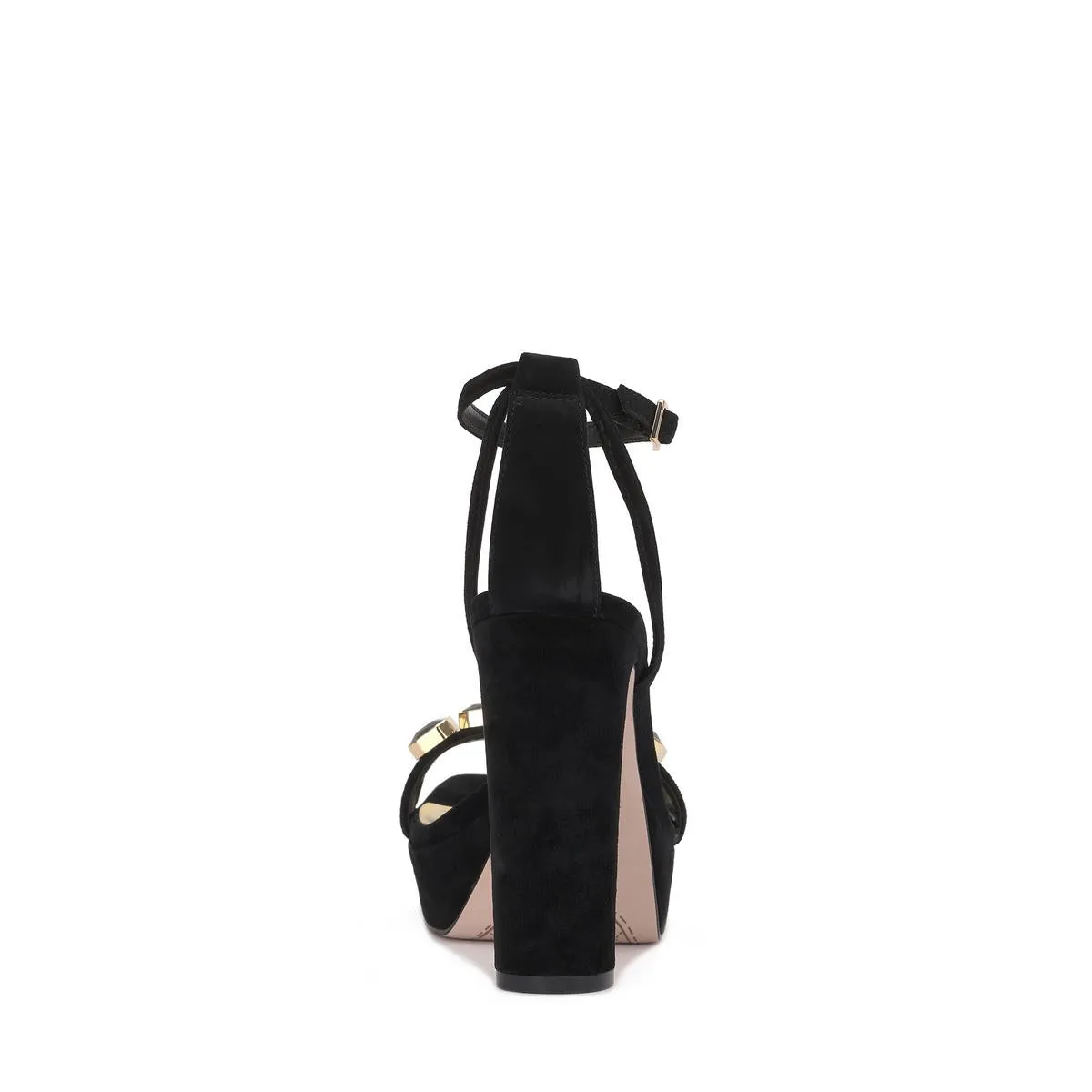 Callirah Womens Embellished Ankle Strap Heels