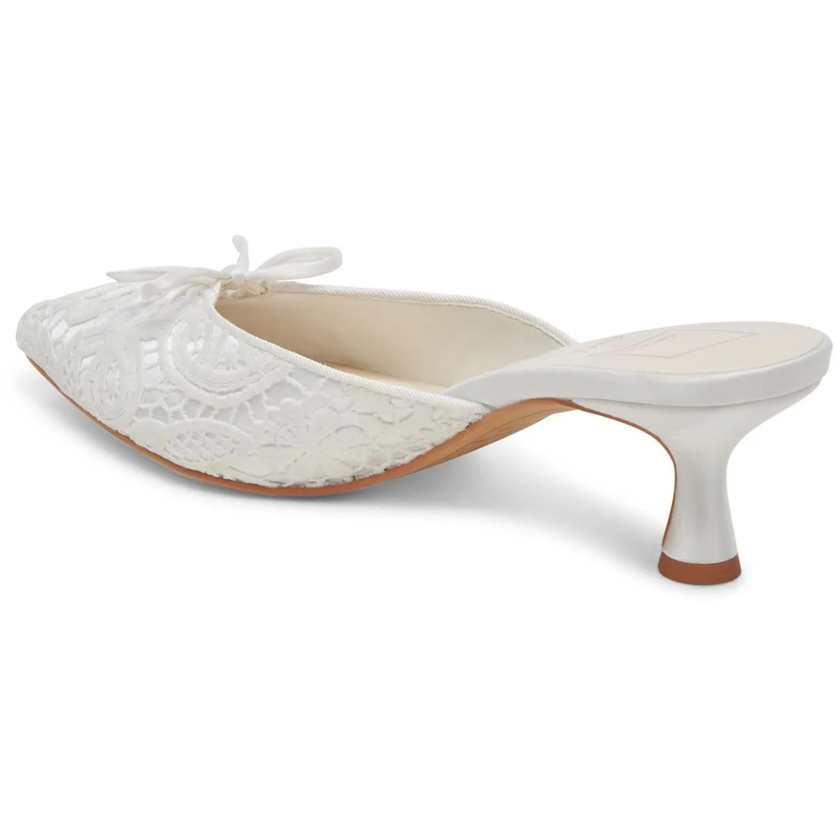 CAMILE Womens Bow Lace Mules