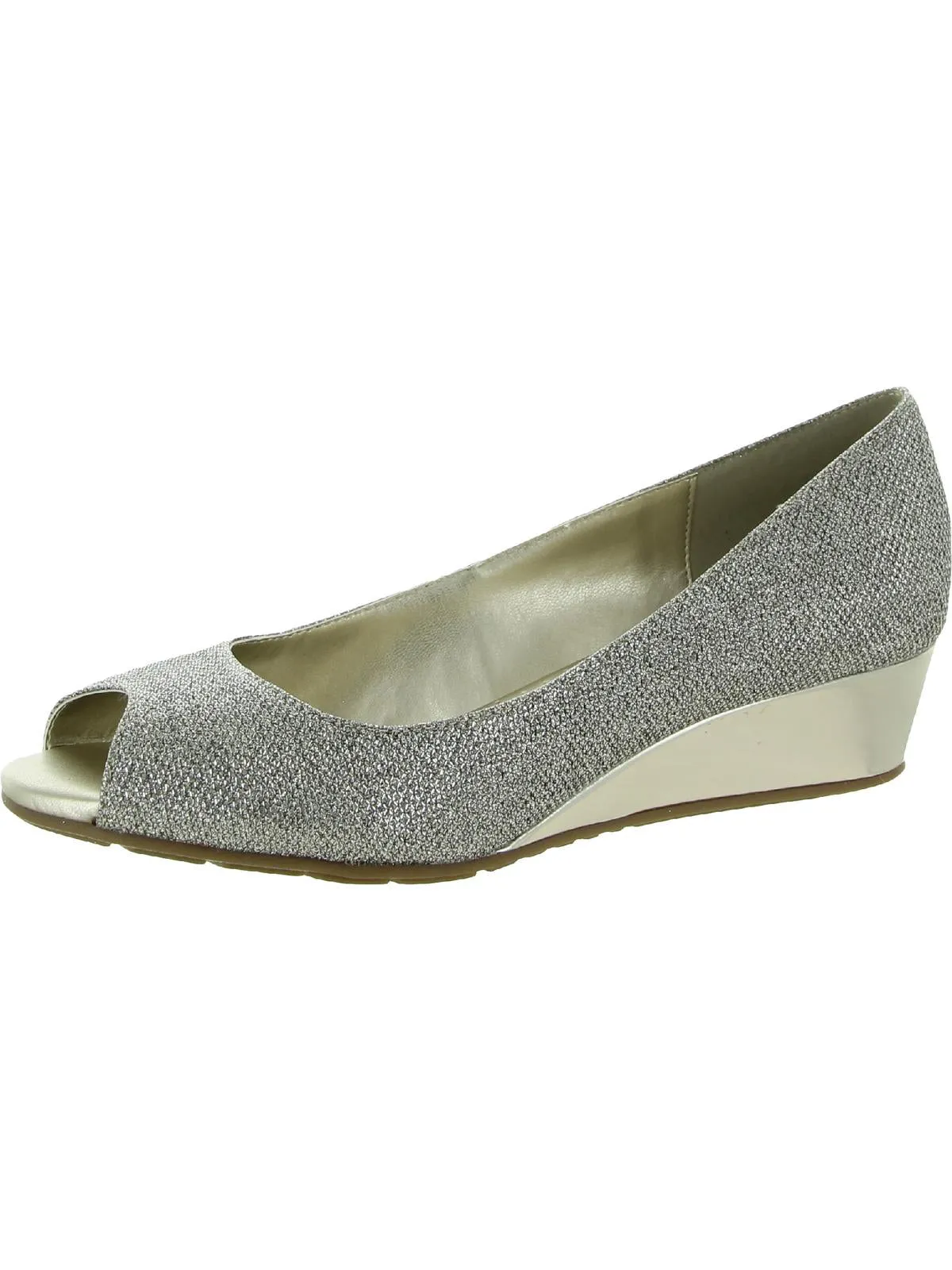 Candra Womens Peep Toe Man Made Pumps