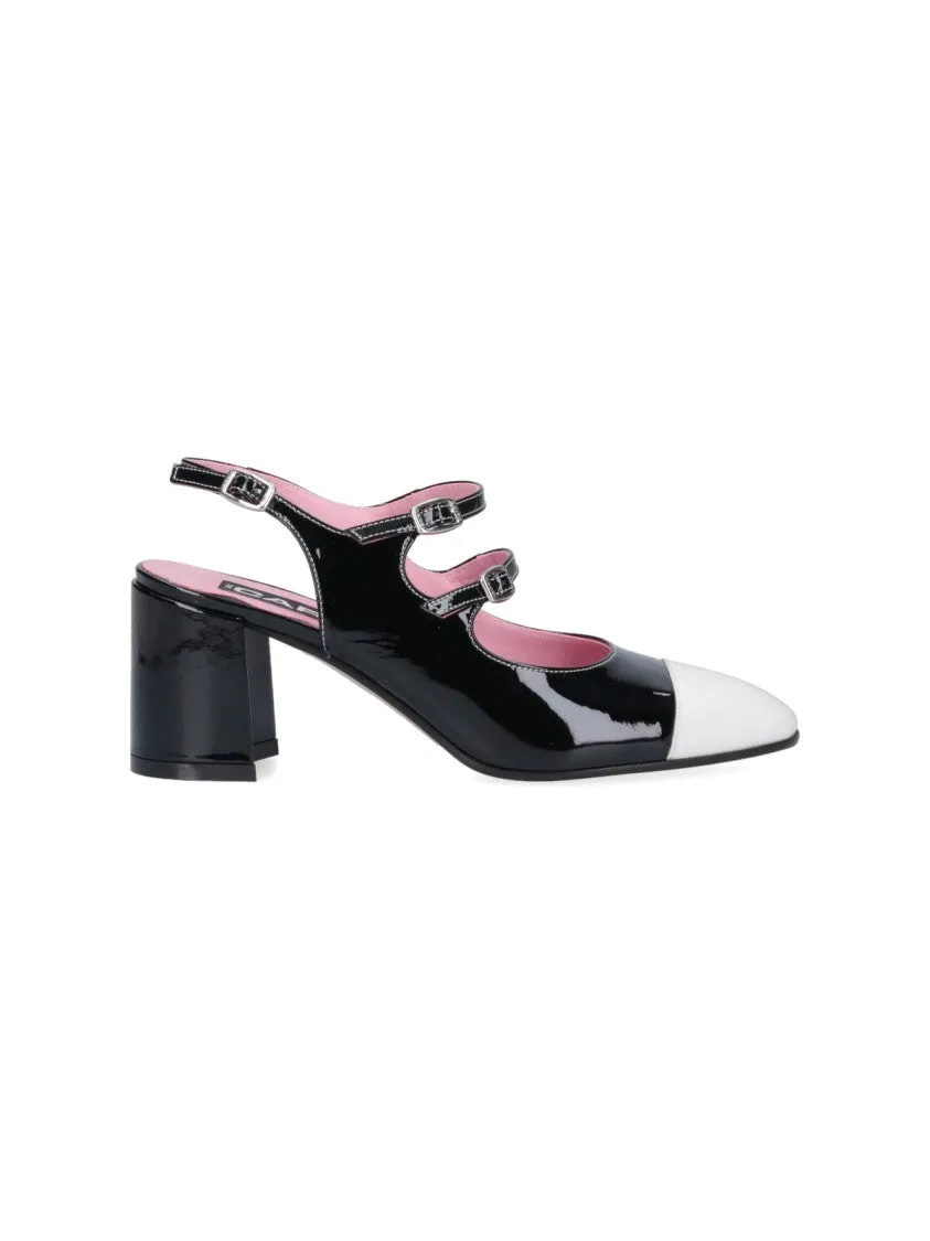 Carel "Papaya" Slingback  Black Patent