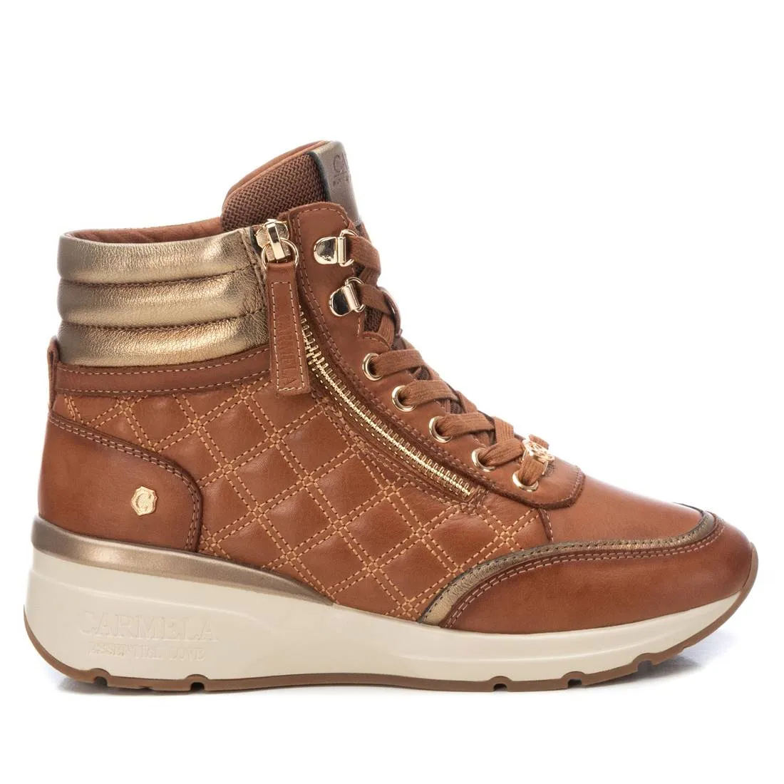Carmela Collection Leather Sneaker Booties By Xti