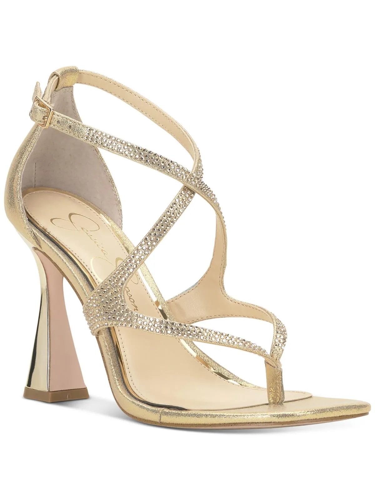 Catarina Womens Faux Suede Rhinestone Pumps