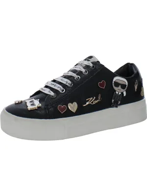 Cate Pins Womens Leather Lifestyle Casual And Fashion Sneakers