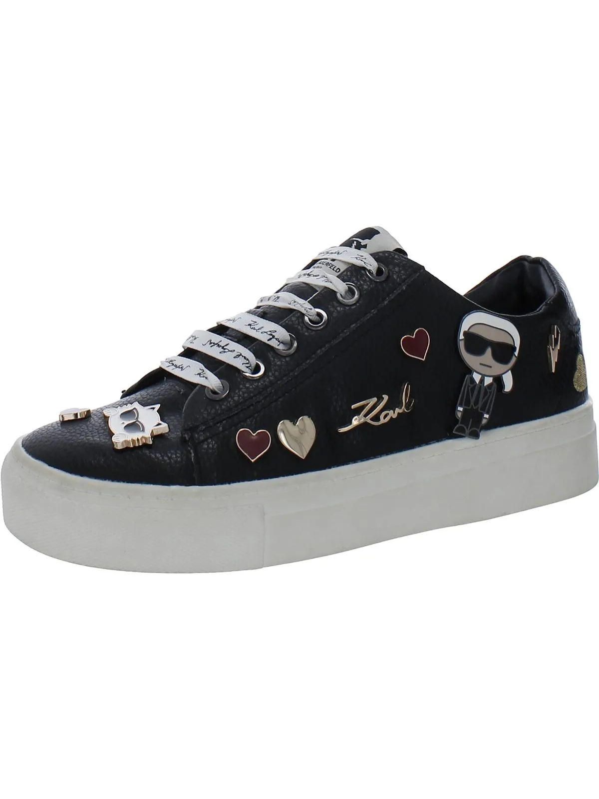 Cate Pins Womens Leather Lifestyle Casual And Fashion Sneakers