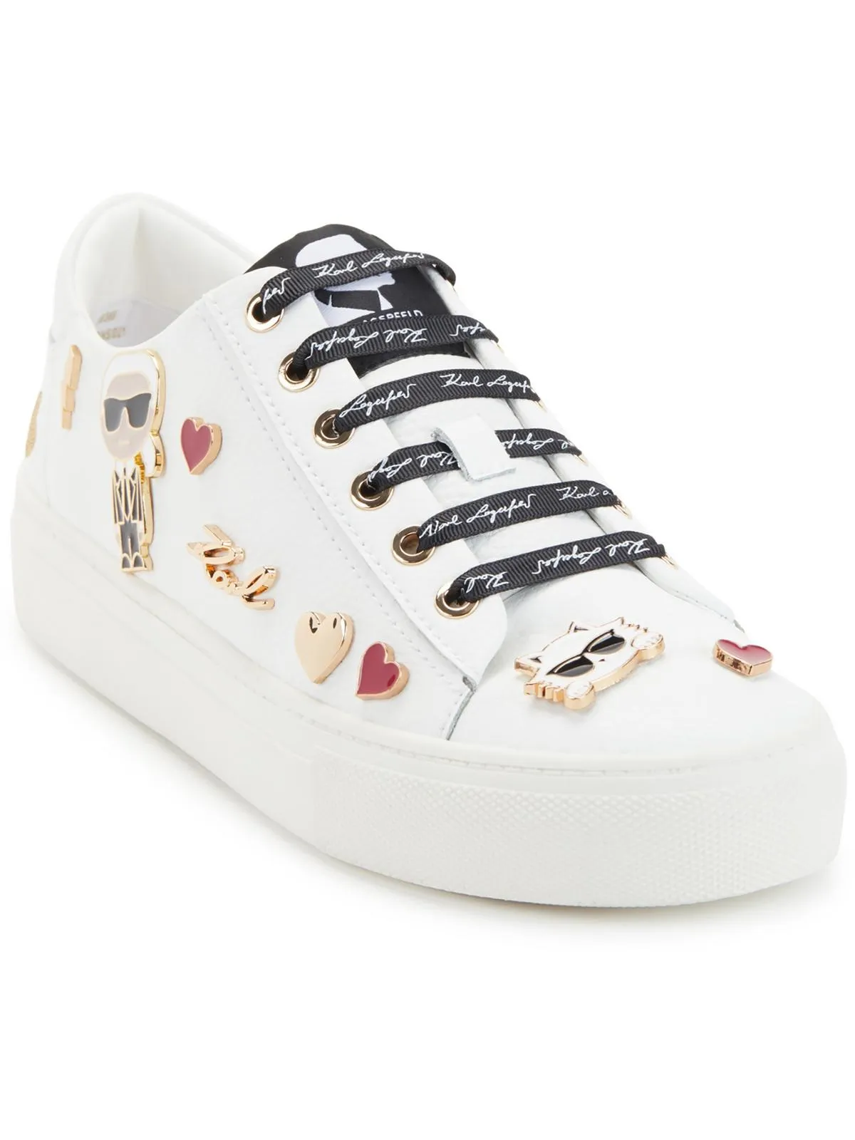 Cate Pins Womens Leather Lifestyle Casual And Fashion Sneakers