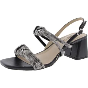 CELESTE Womens Jeweled Manmade Block Heels