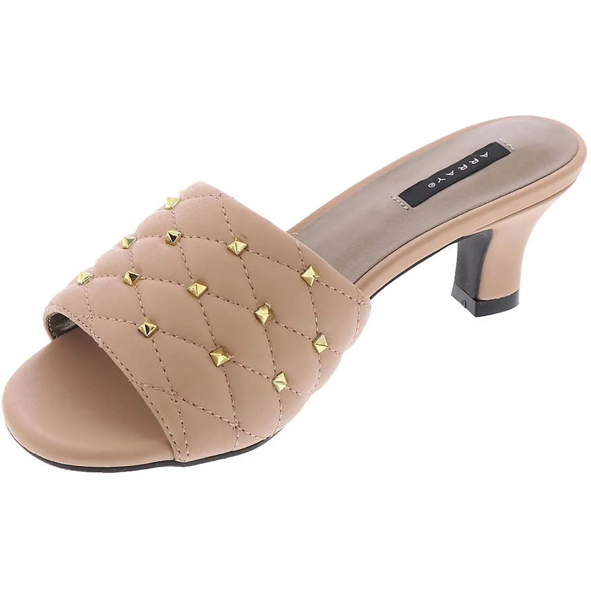 Celeste Womens Slip On Slides Heels