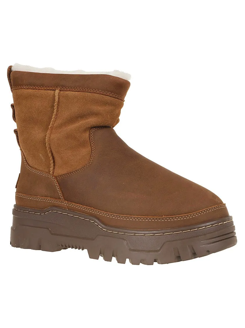 Chestnut Brown Calf Suede/Leather Boots