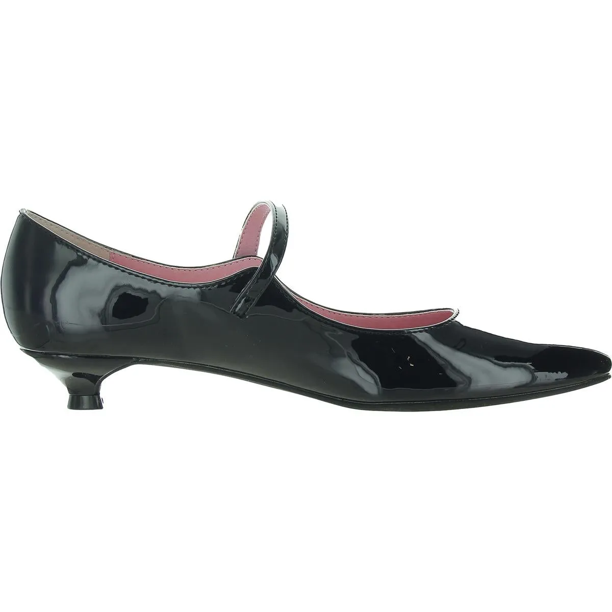 CHIC Womens Solid Man Made Kitten Heels