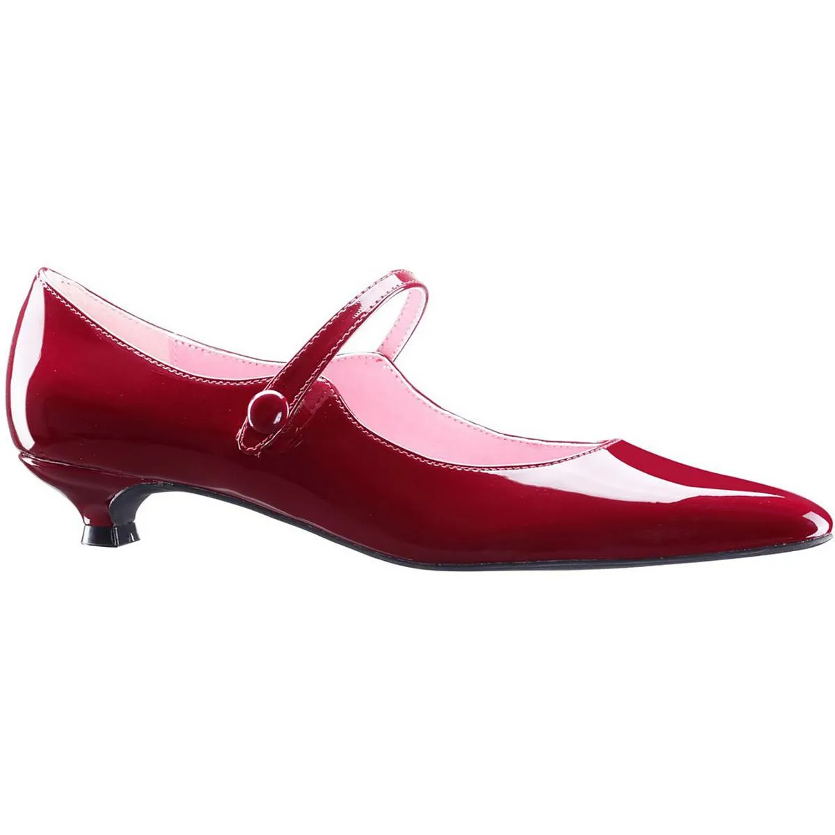 CHIC Womens Solid Man Made Kitten Heels