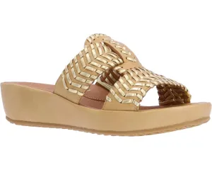 Chorra Sandal In Lioness Lamba/gold