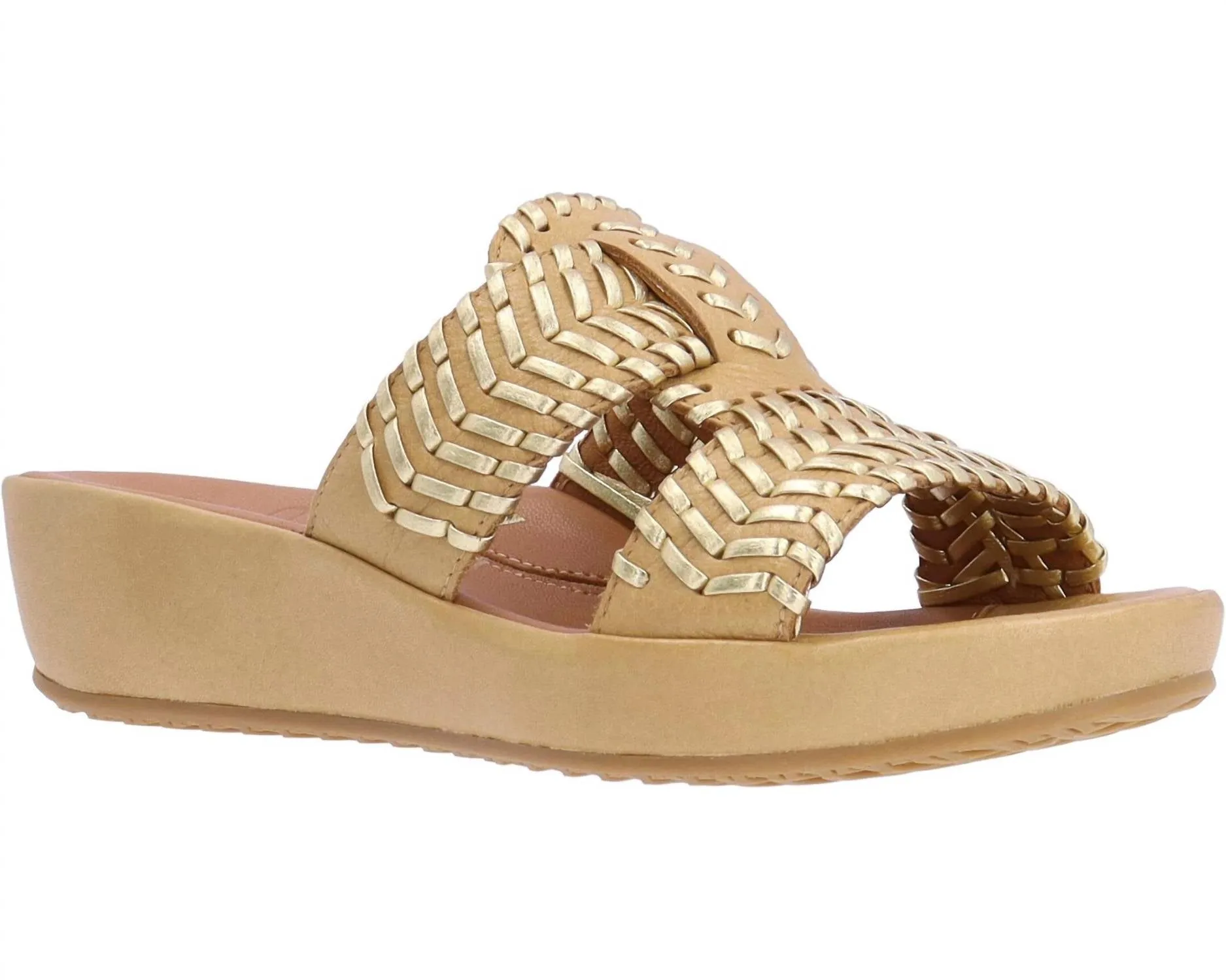 Chorra Sandal In Lioness Lamba/gold
