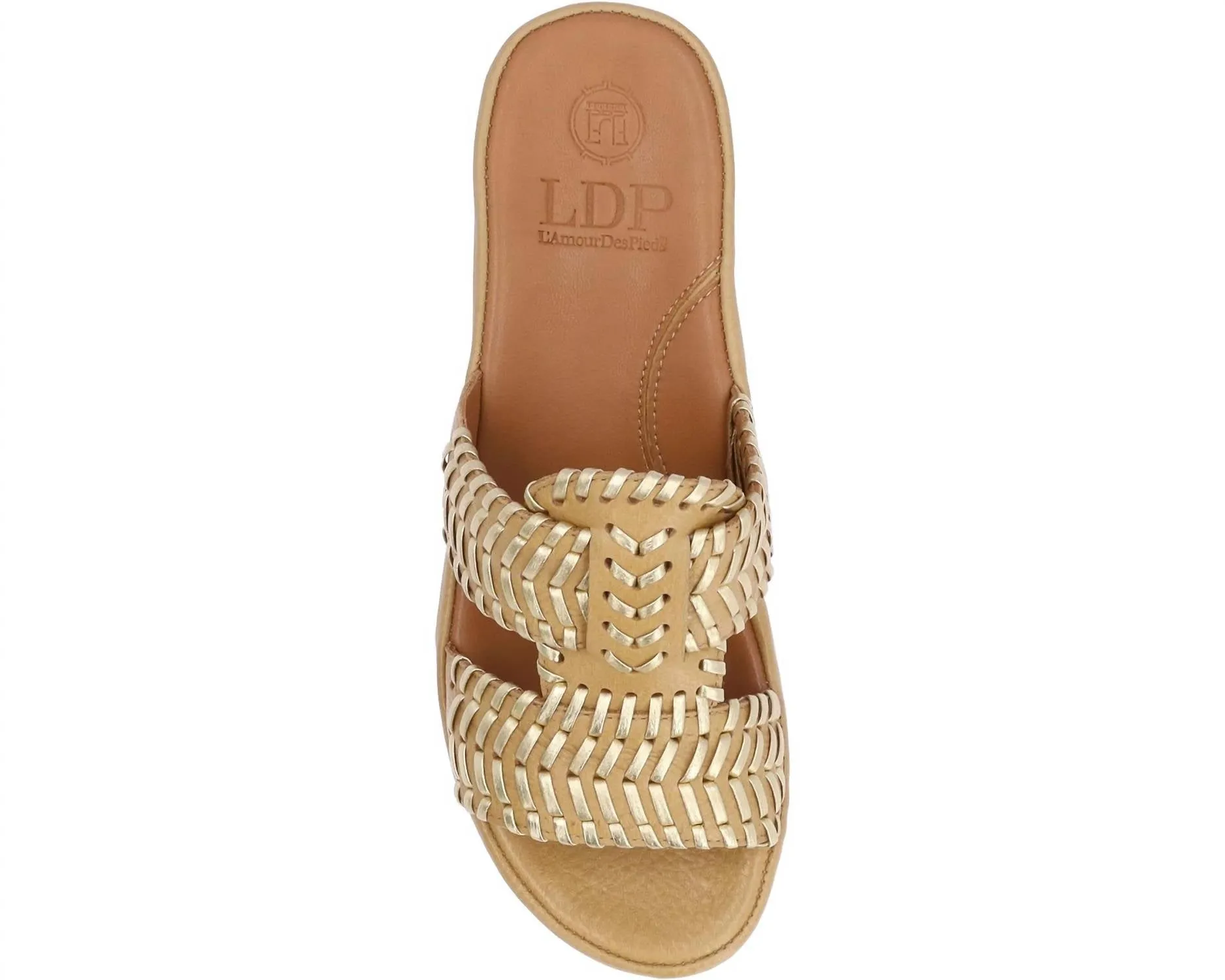 Chorra Sandal In Lioness Lamba/gold