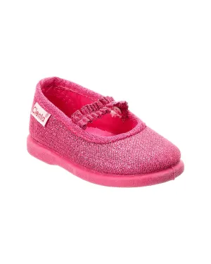 Cienta Glitter Canvas Slip-On