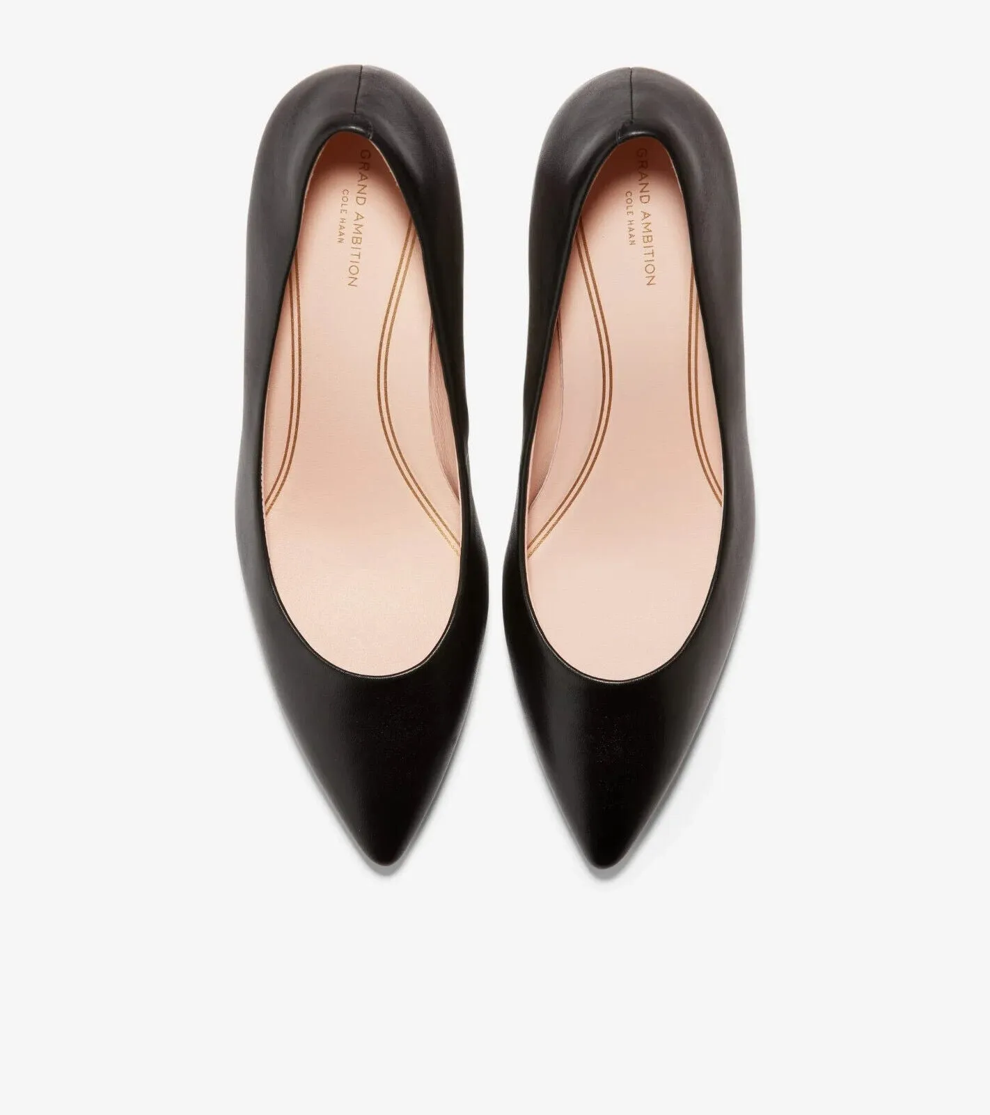 Cole Haan Grand Ambition W15828-001 Heels Women's 9.5 Black Leather Pump ZPO1444