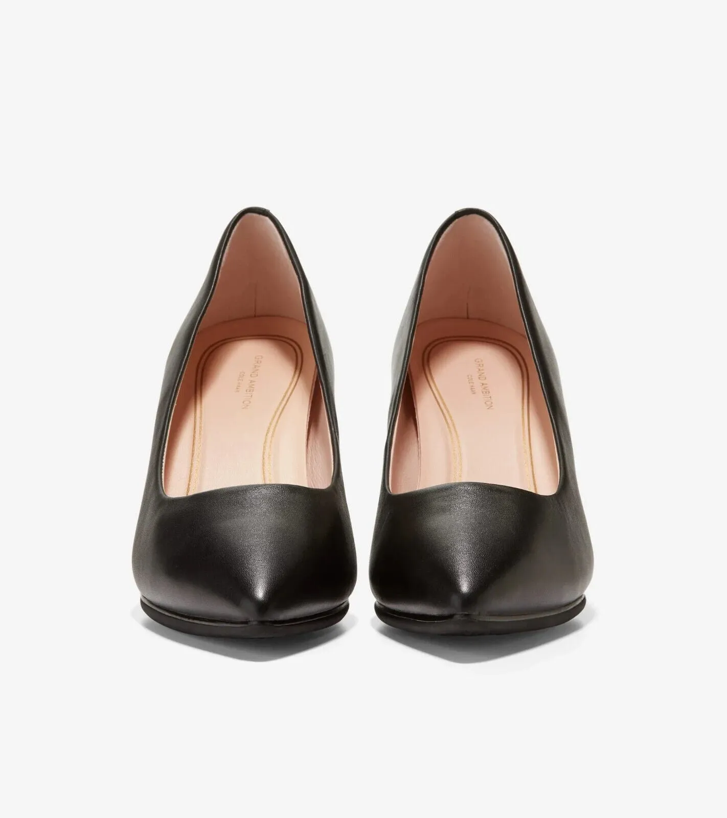 Cole Haan Grand Ambition W15828-001 Heels Women's 9.5 Black Leather Pump ZPO1444