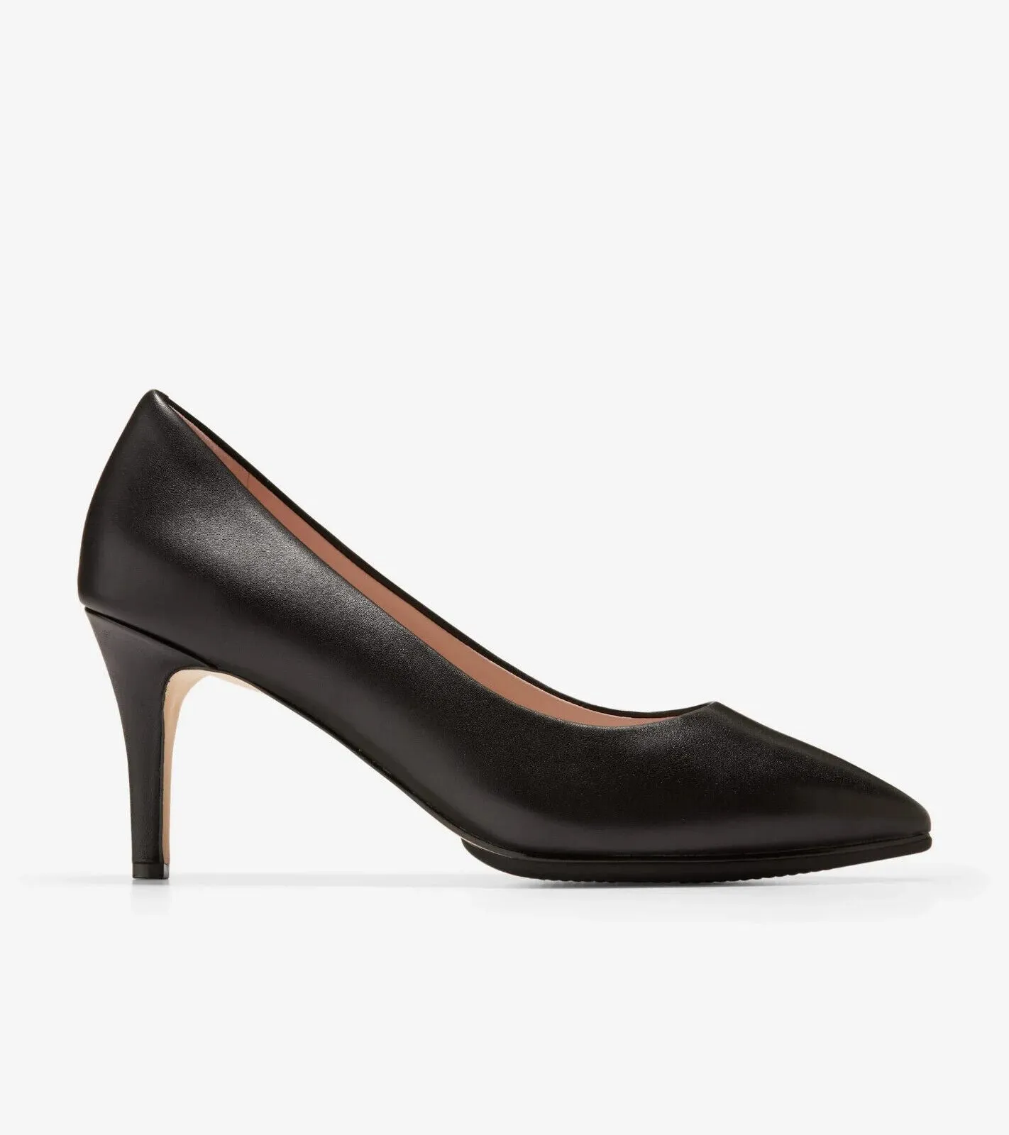 Cole Haan Grand Ambition W15828-001 Heels Women's 9.5 Black Leather Pump ZPO1444