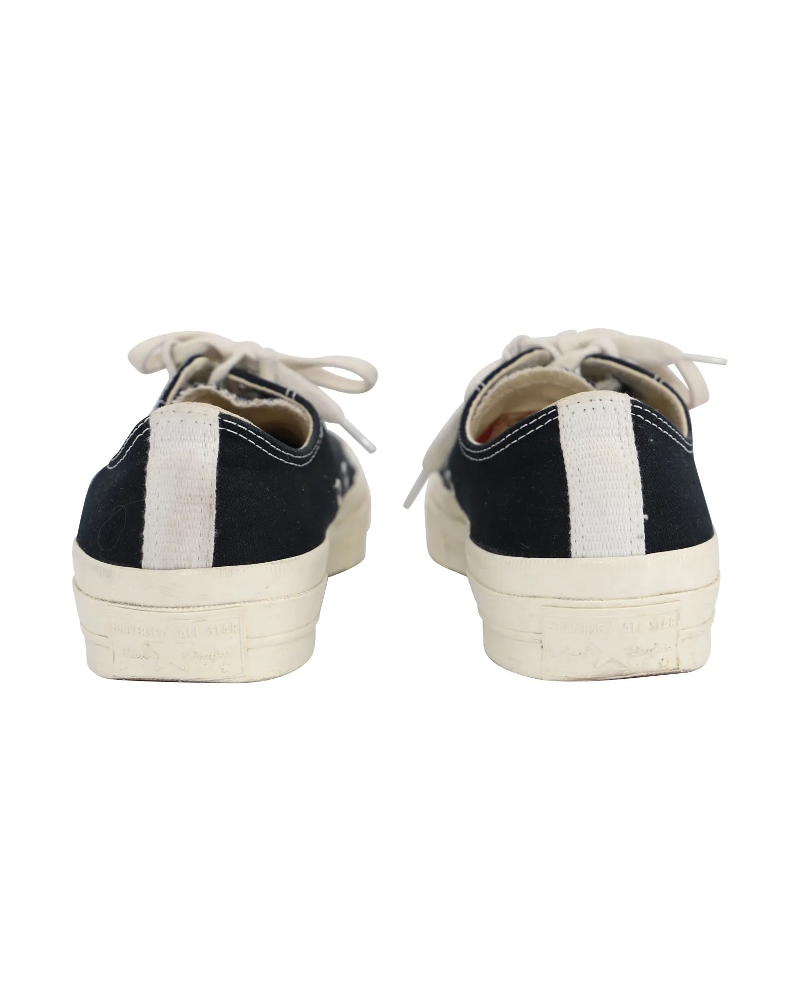 Comme Des Garcons Play x Converse Low-Top Sneakers in Black Canvas