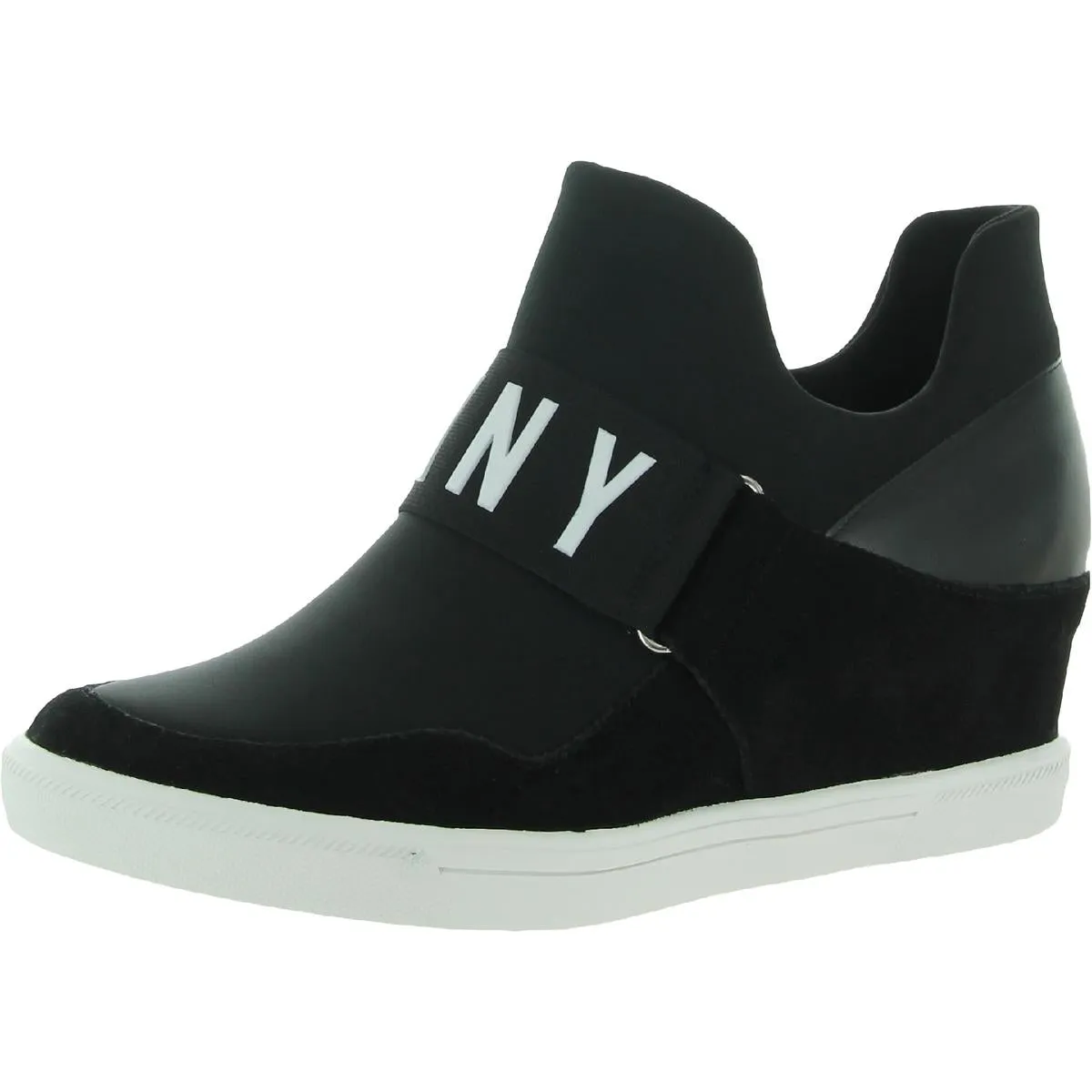 Cosmos Womens Mixed Media Slip On Fashion Sneakers