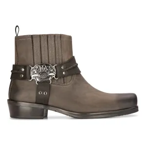 Cowboy Real Leather Boots With Square Toe