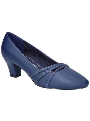 Cristiny Womens Satin Glitter Pumps