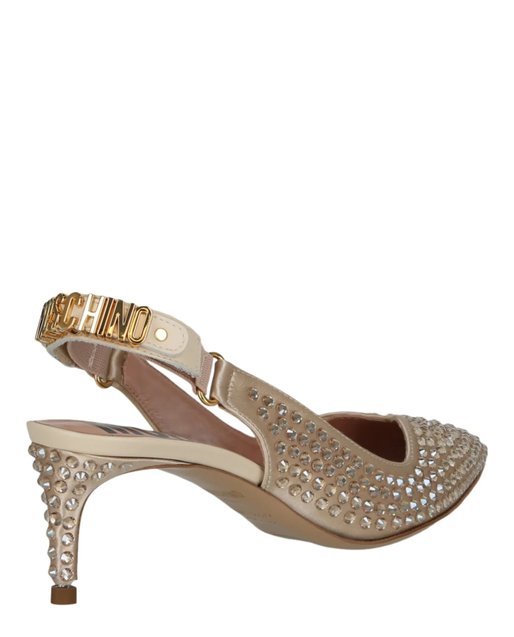 Crystal Embellished Kitten Heels