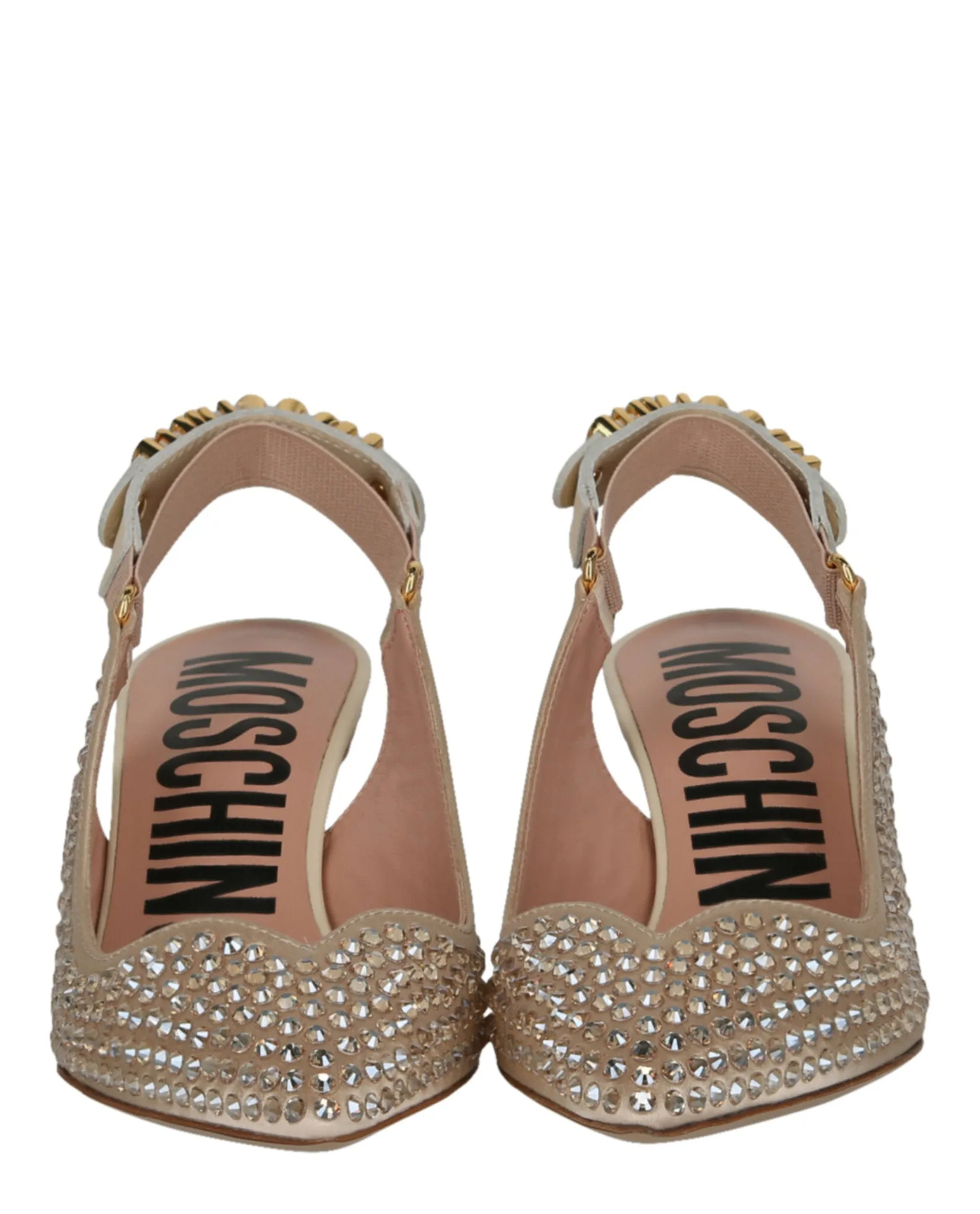 Crystal Embellished Kitten Heels