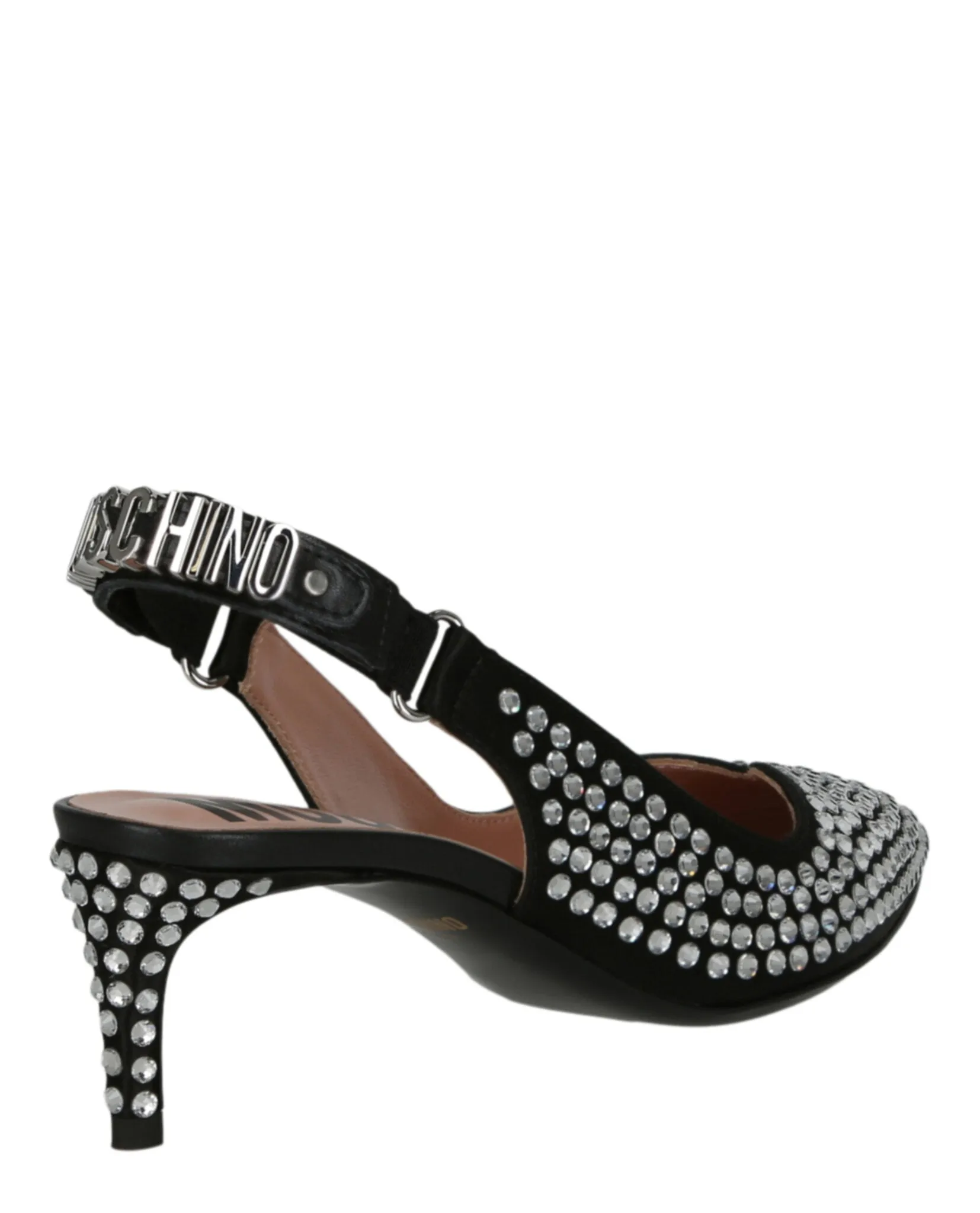 Crystal Embellished Kitten Heels