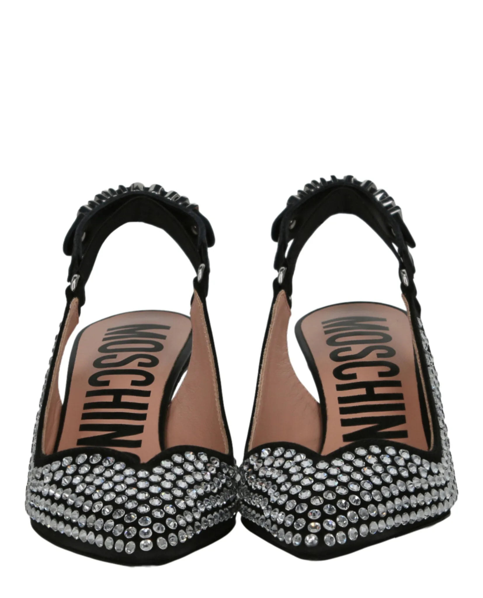 Crystal Embellished Kitten Heels