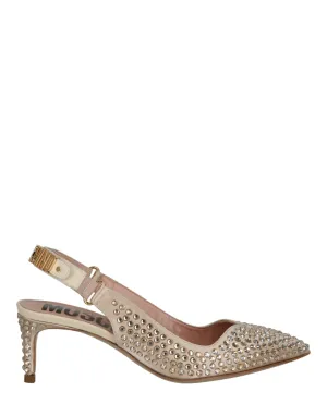 Crystal Embellished Kitten Heels