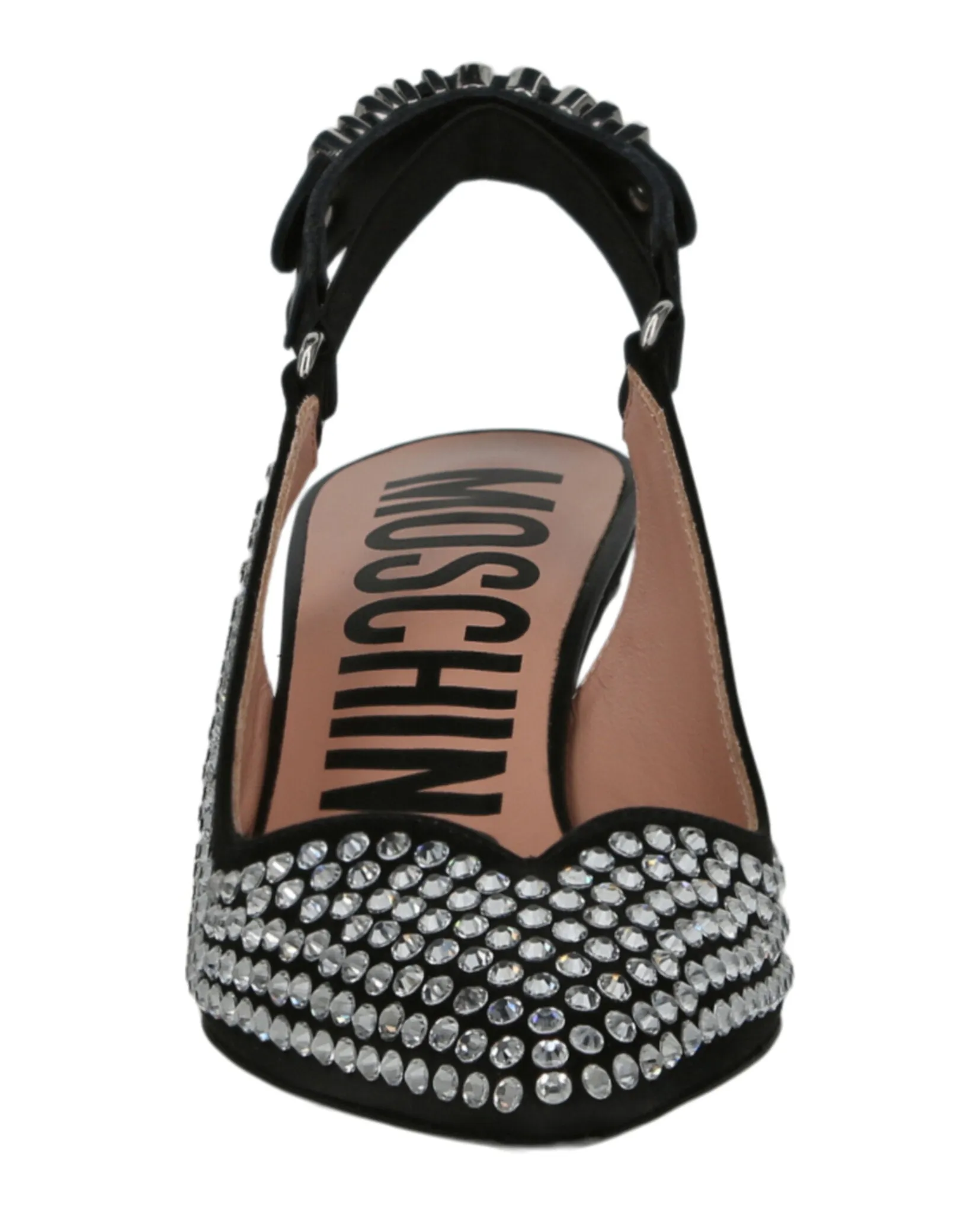 Crystal Embellished Kitten Heels