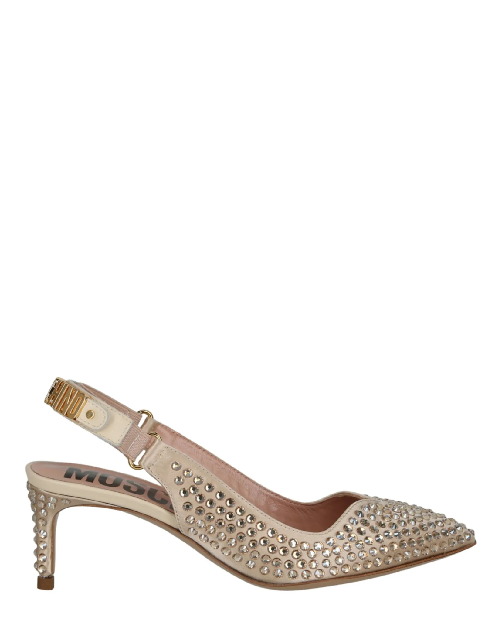 Crystal Embellished Kitten Heels