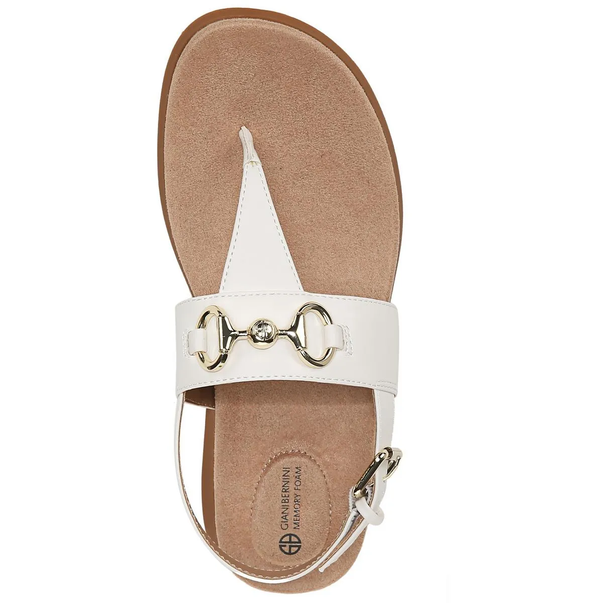 Cynthiaa Womens Faux Leather Thong Slingback Sandals