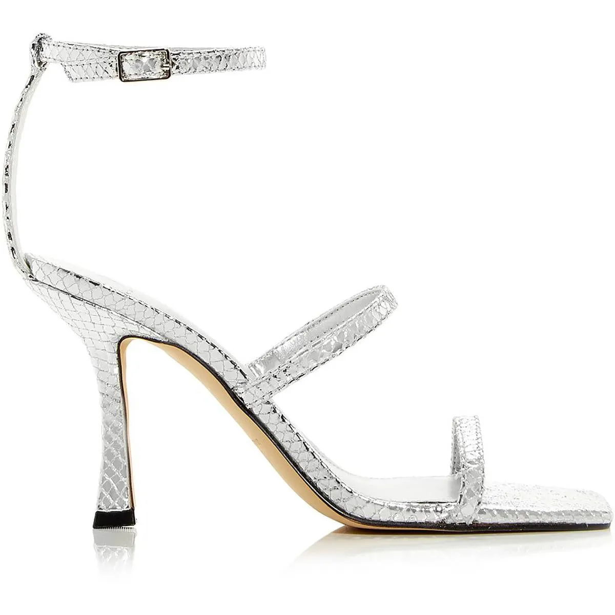 Dalida  Womens Leather Buckle Strappy Sandals