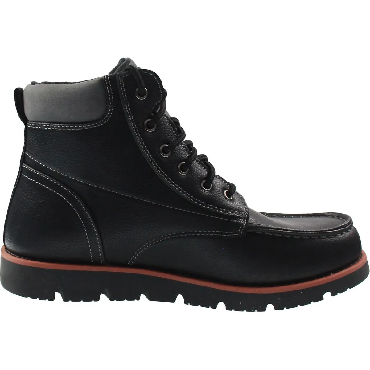 DEAN Mens Comfort Insole Faux Leather Hiking Boots