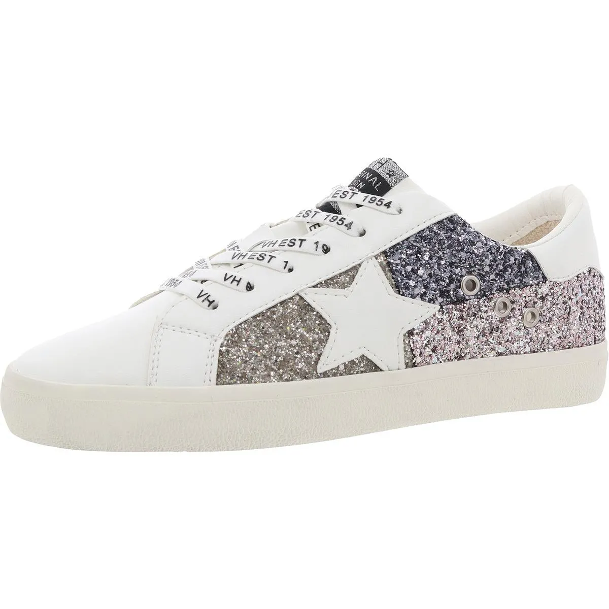 DEMI Womens Cushioned Footbed Leather Casual And Fashion Sneakers