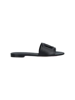 Dg Millennials" Slide Sandals  Black