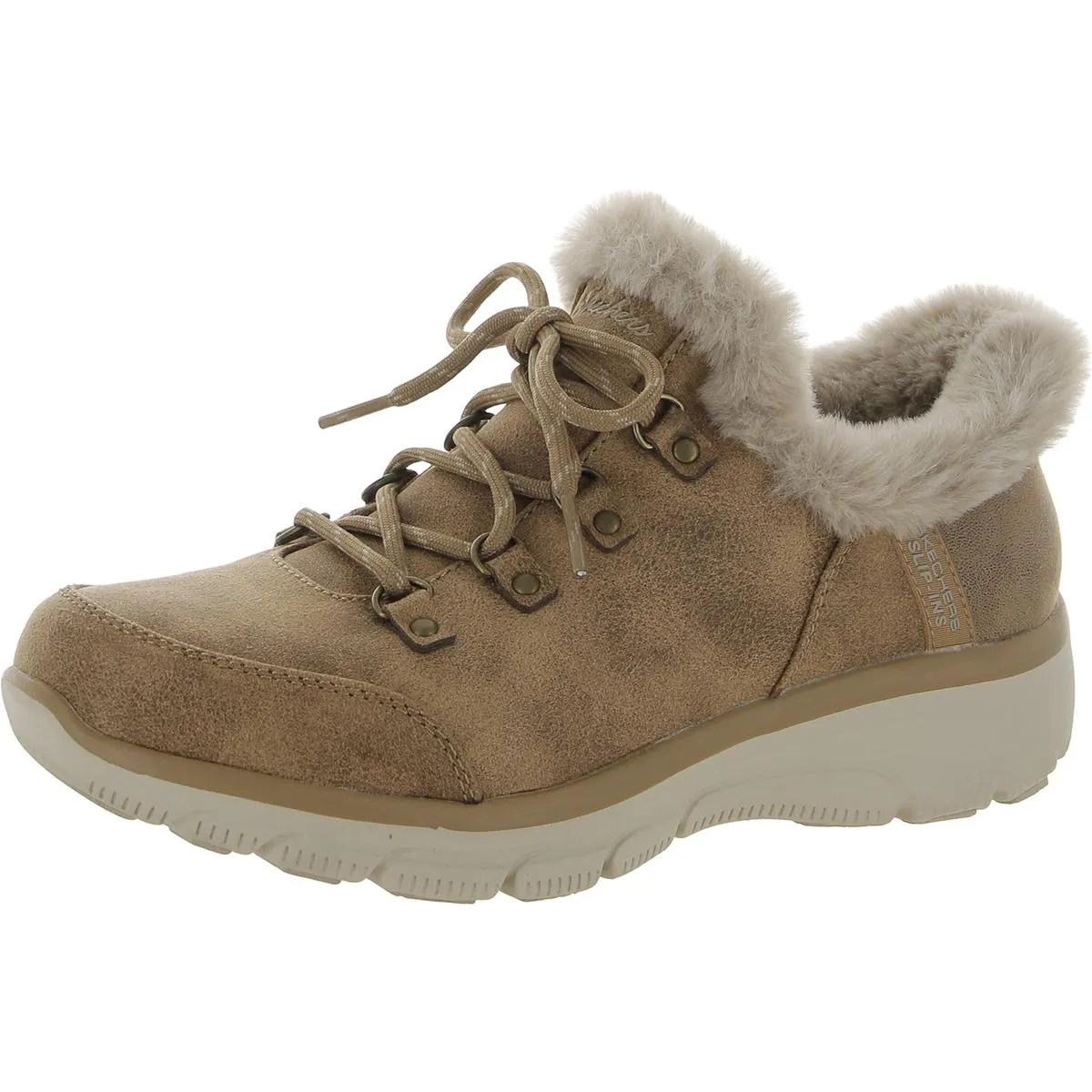 EASY GOING Womens Faux Suede Cold Weather Booties