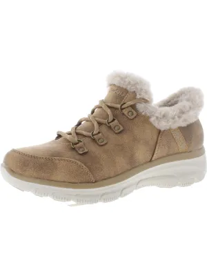 EASY GOING Womens Faux Suede Cold Weather Booties