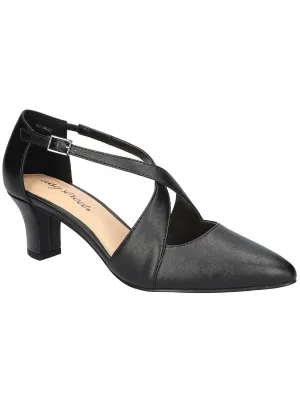 Elegance Womens Faux Leather Pointed Toe Pumps