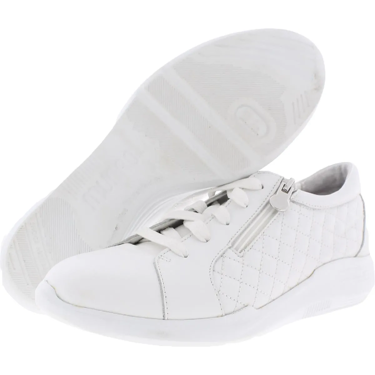Emmie Womens Leather Wedge Casual and Fashion Sneakers