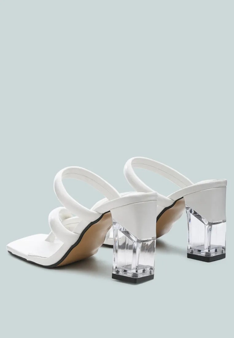 erised clear heel toe ring slides