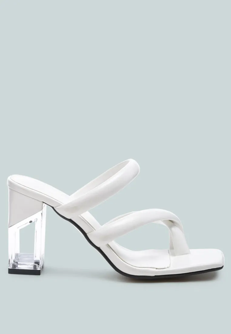 erised clear heel toe ring slides