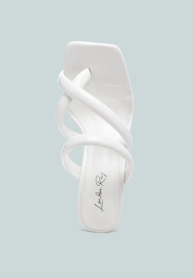 erised clear heel toe ring slides