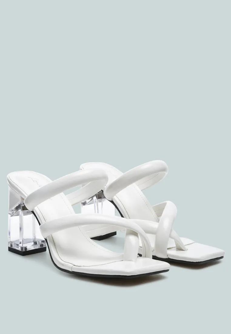 erised clear heel toe ring slides