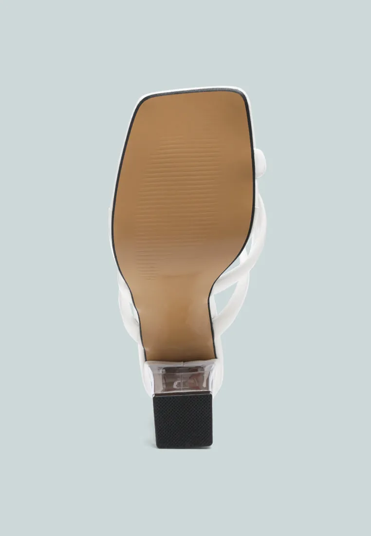 erised clear heel toe ring slides