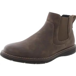 Ettrick Mens Comfort Insole Faux Leather Chelsea Boots