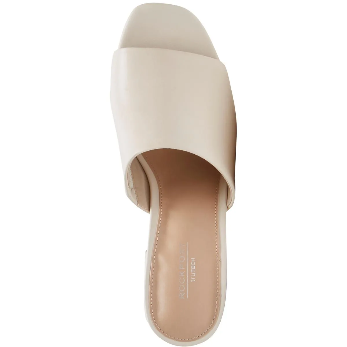 Farrah Womens Leather Open Toe Slide